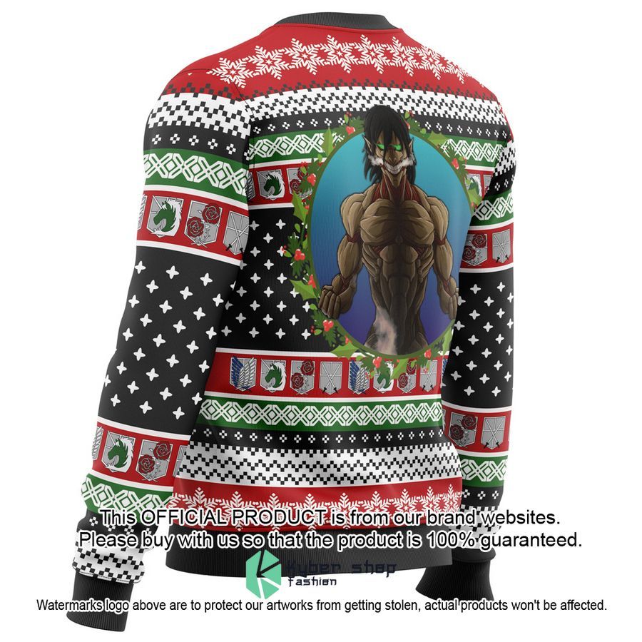 Nine Titans Attack on Titan Ugly Christmas Sweater 4 Nine Titans Attack on Titan Ugly Christmas Sweater word3