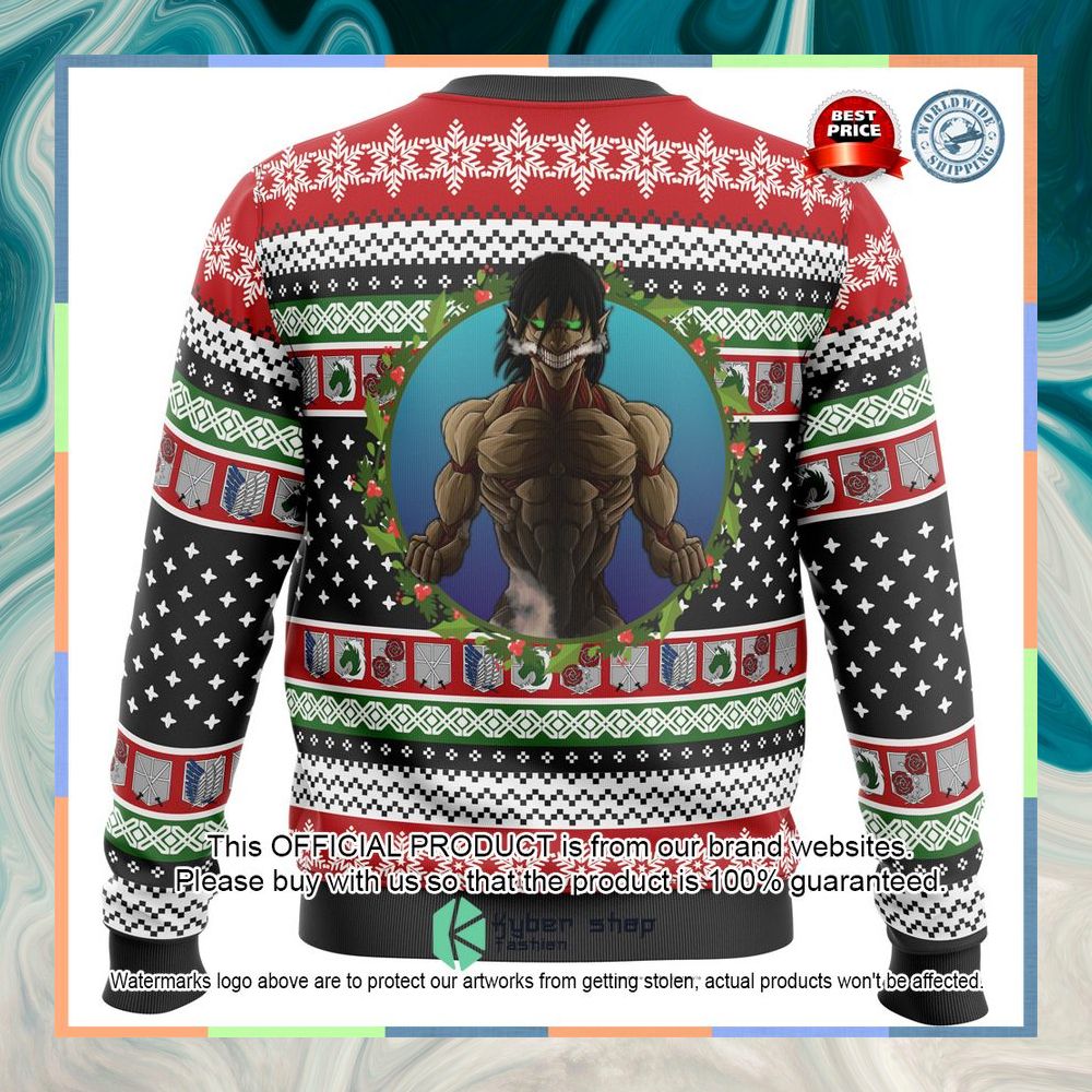 Nine Titans Attack on Titan Ugly Christmas Sweater 10 Nine Titans Attack on Titan Ugly Christmas Sweater word3