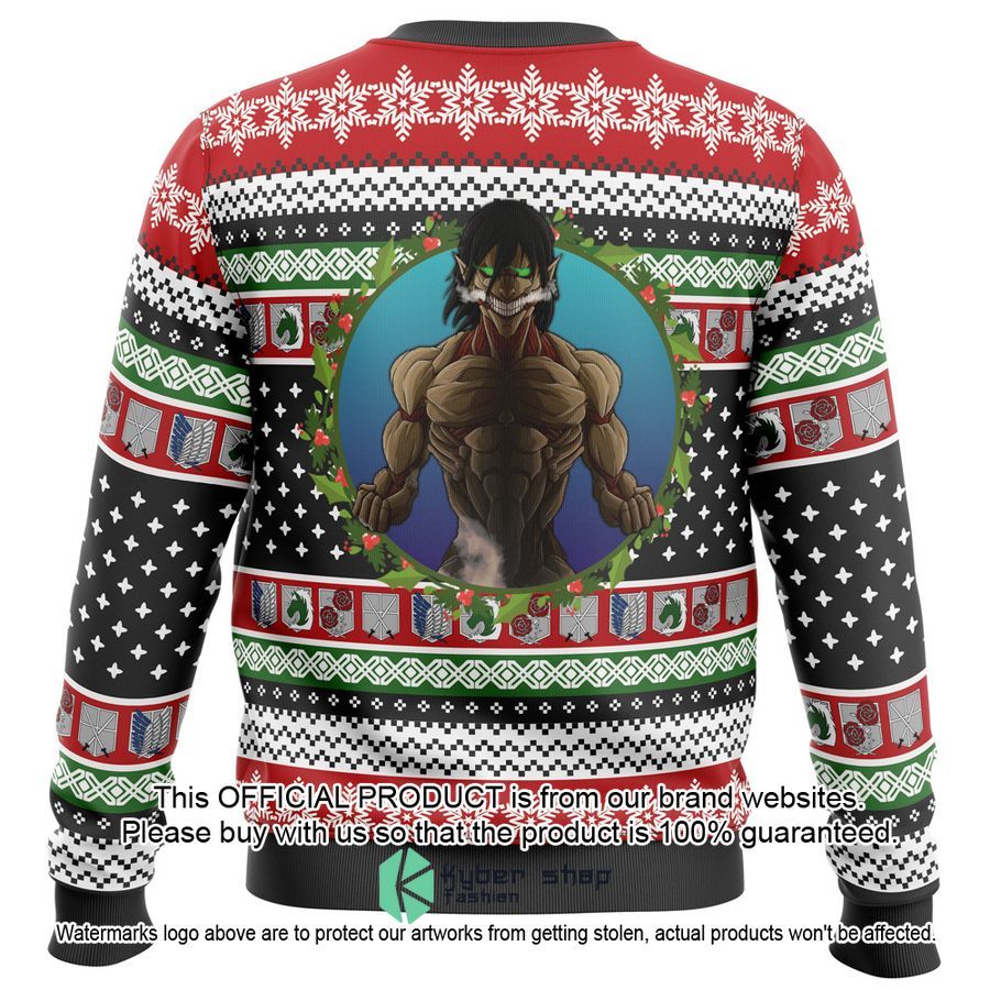Nine Titans Attack on Titan Ugly Christmas Sweater 5 Nine Titans Attack on Titan Ugly Christmas Sweater word3