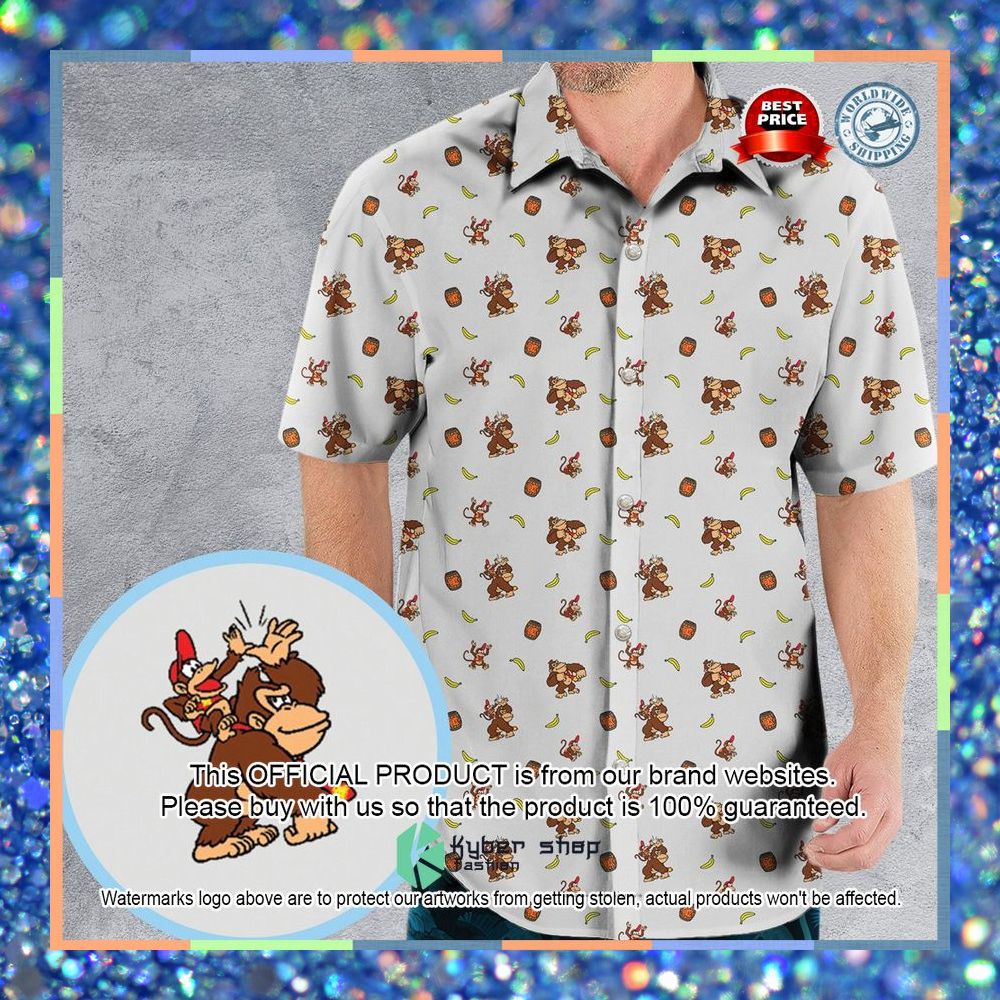 Nintendo Donkey Kong Characters Pattern Hawaiian Shirt 5 Nintendo Donkey Kong Characters Pattern Hawaiian Shirt word1