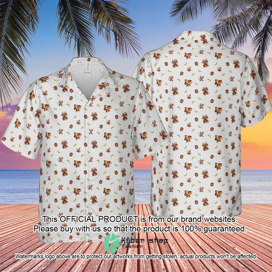Nintendo Donkey Kong Characters Pattern Hawaiian Shirt 4 Nintendo Donkey Kong Characters Pattern Hawaiian Shirt word1