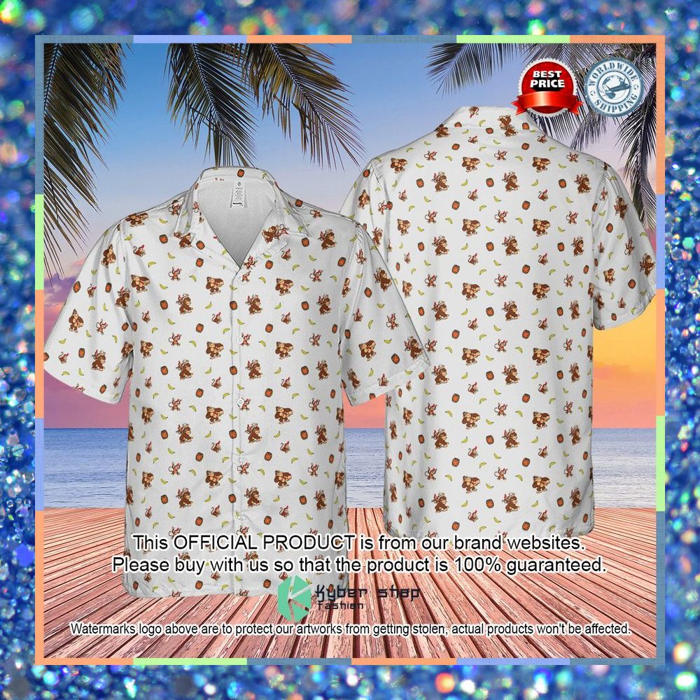 Nintendo Donkey Kong Characters Pattern Hawaiian Shirt 8 Nintendo Donkey Kong Characters Pattern Hawaiian Shirt word1