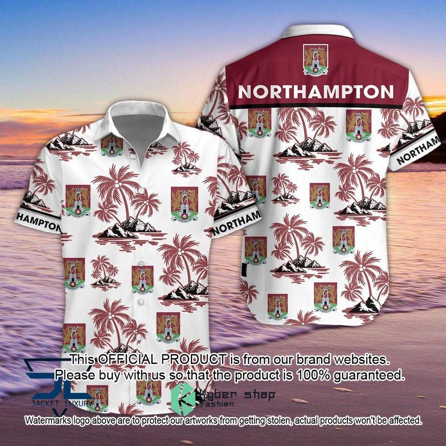 Northampton Town F.C Hawaiian Shirt, Short