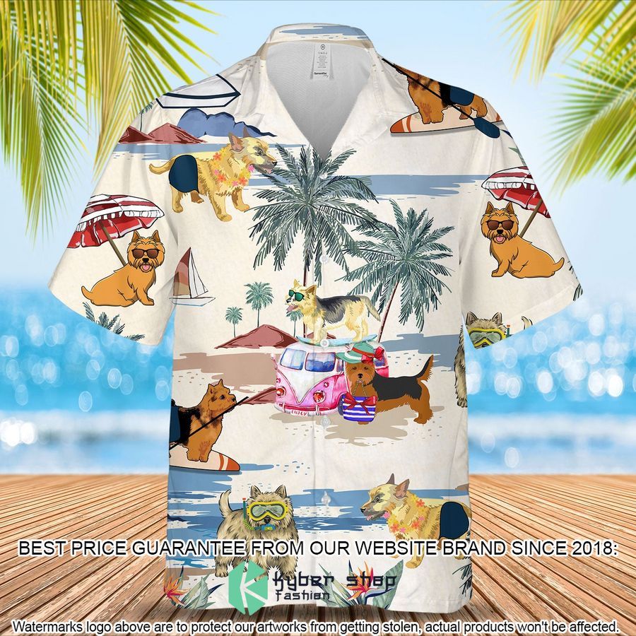 Norwich Terrier Summer Beach Hawaiian Shirt