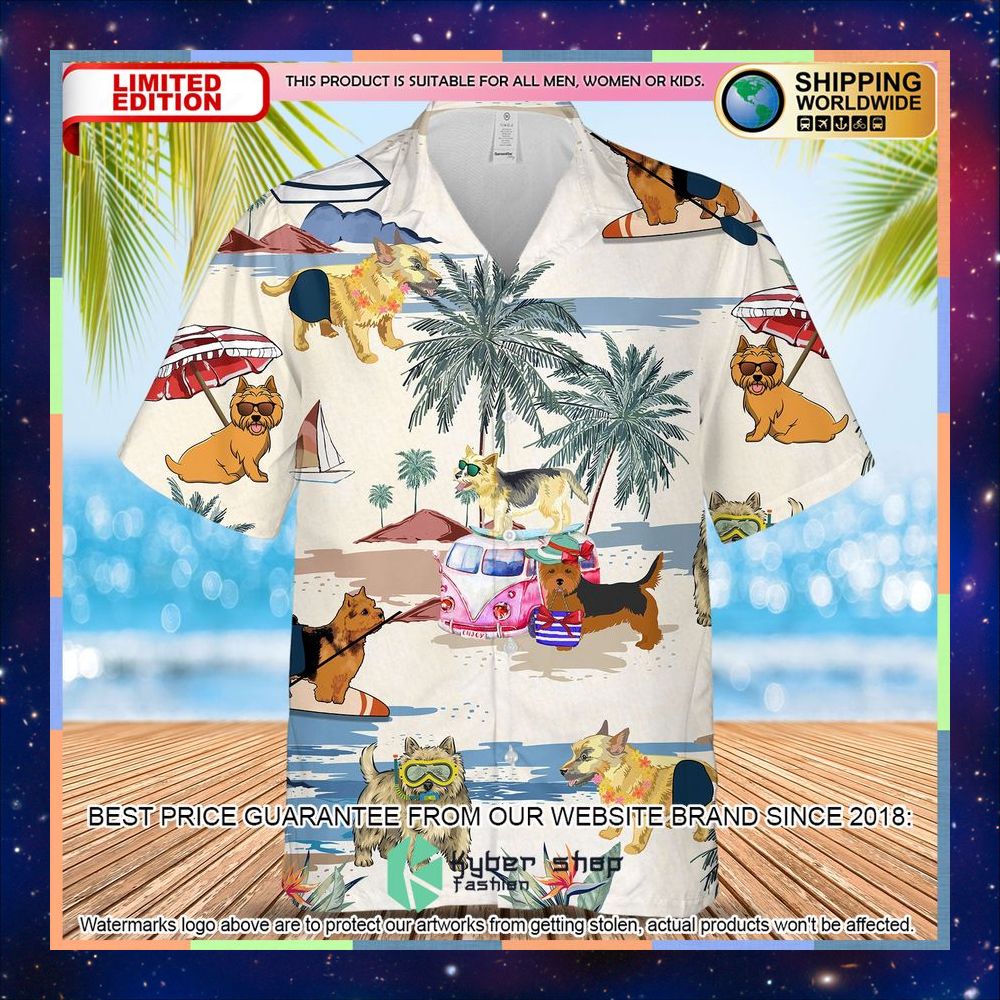 Norwich Terrier Summer Beach Hawaiian Shirt 3 Norwich Terrier Summer Beach Hawaiian Shirt word2