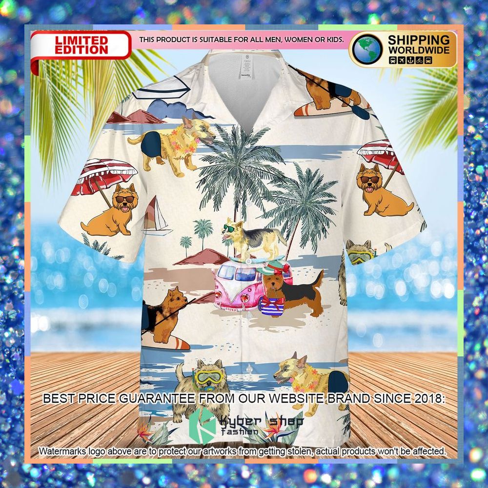 Norwich Terrier Summer Beach Hawaiian Shirt 5 Norwich Terrier Summer Beach Hawaiian Shirt word2