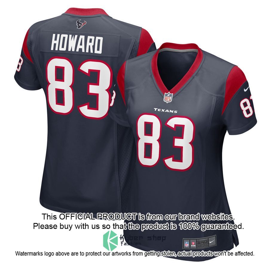 O.J. Howard Houston Texans Women's Navy Football Jersey
