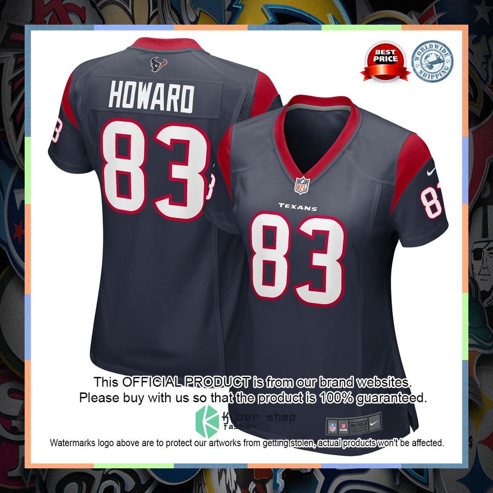 O.J. Howard Houston Texans Women's Navy Football Jersey 6 O.J. Howard Houston Texans Women's Navy Football Jersey word2