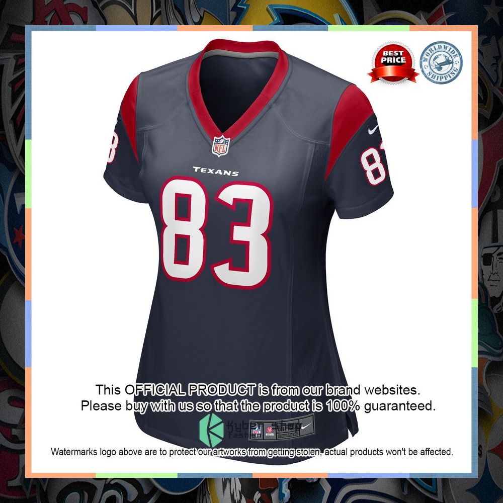 O.J. Howard Houston Texans Women's Navy Football Jersey 7 O.J. Howard Houston Texans Women's Navy Football Jersey word2
