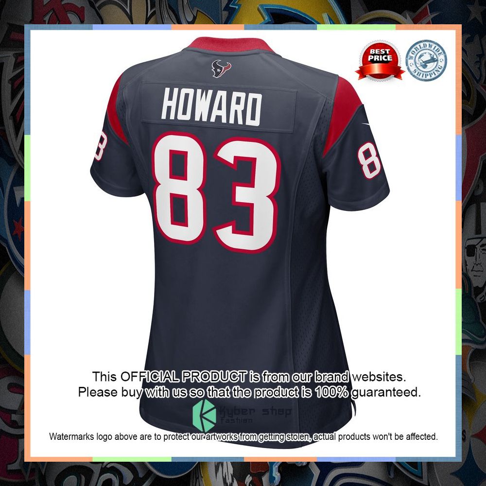 O.J. Howard Houston Texans Women's Navy Football Jersey 8 O.J. Howard Houston Texans Women's Navy Football Jersey word2