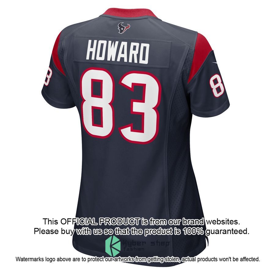 O.J. Howard Houston Texans Women's Navy Football Jersey 3 O.J. Howard Houston Texans Women's Navy Football Jersey word2