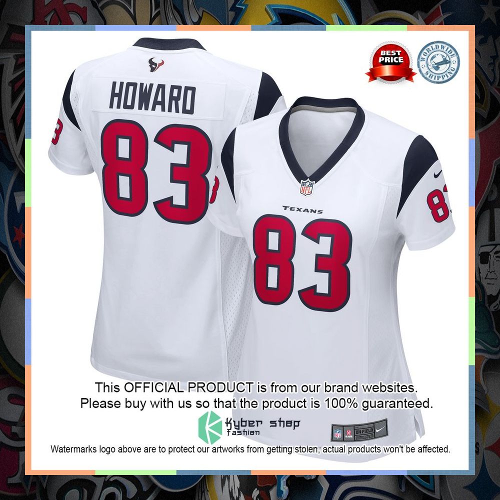 O.J. Howard Houston Texans Women's Navy Football Jersey 10 O.J. Howard Houston Texans Women's Navy Football Jersey word2