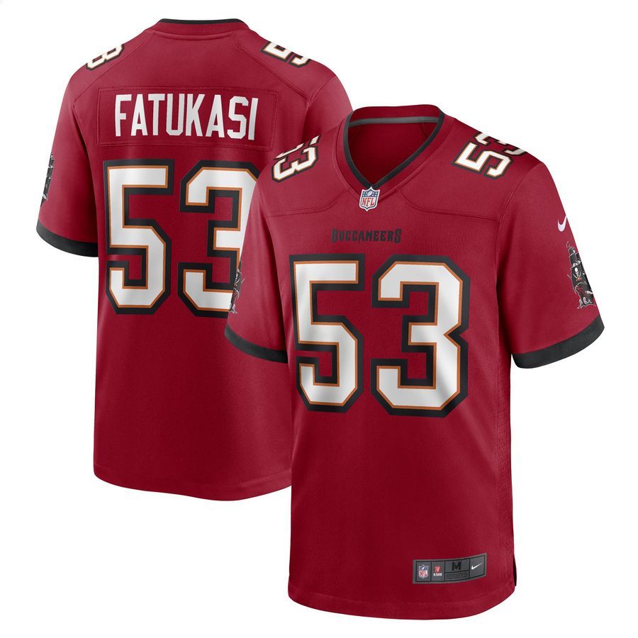 Olakunle Fatukasi Tampa Bay Buccaneers Red Football Jersey