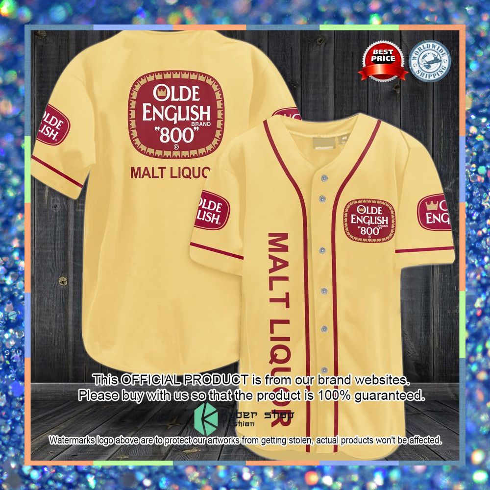 Olde English 800 Malt Liquor Baseball Jersey 3 Olde English 800 Malt Liquor Baseball Jersey word1