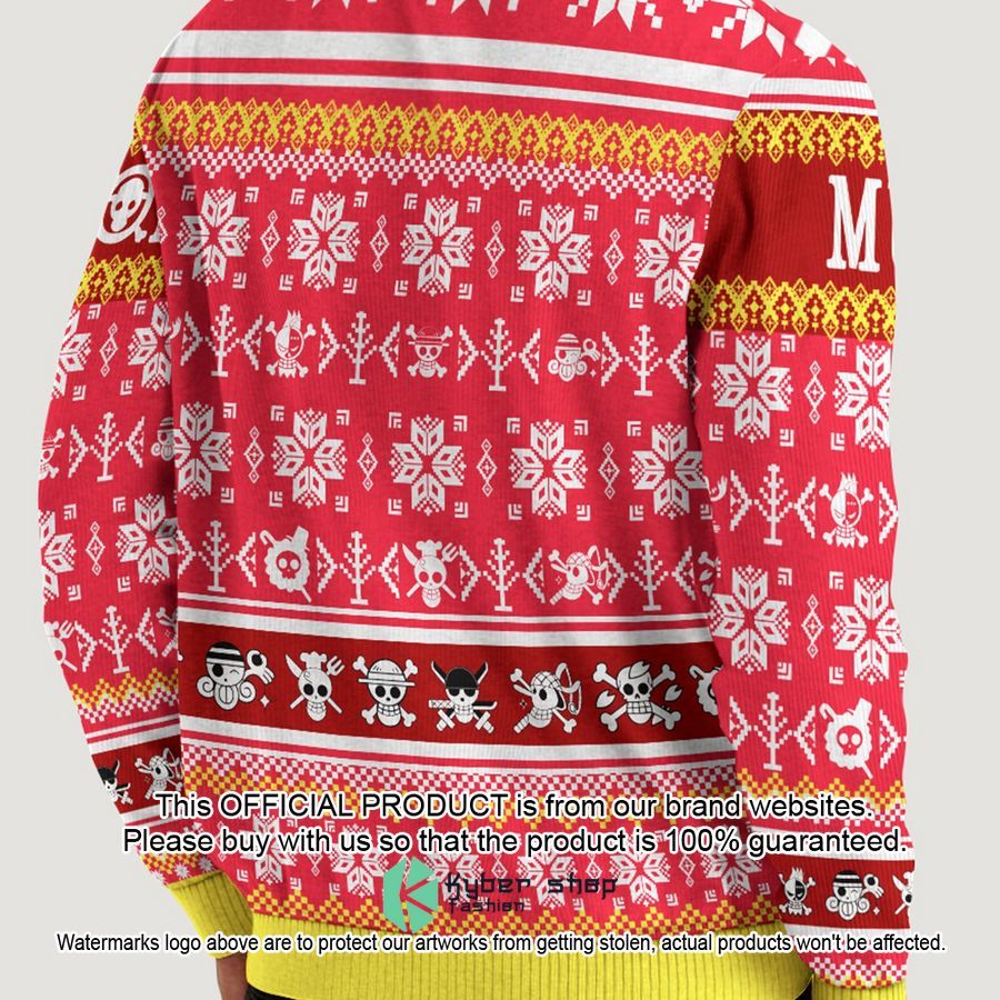 One Piece Luffy Pirate Symbol Christmas Sweater 4 One Piece Luffy Pirate Symbol Christmas Sweater word1