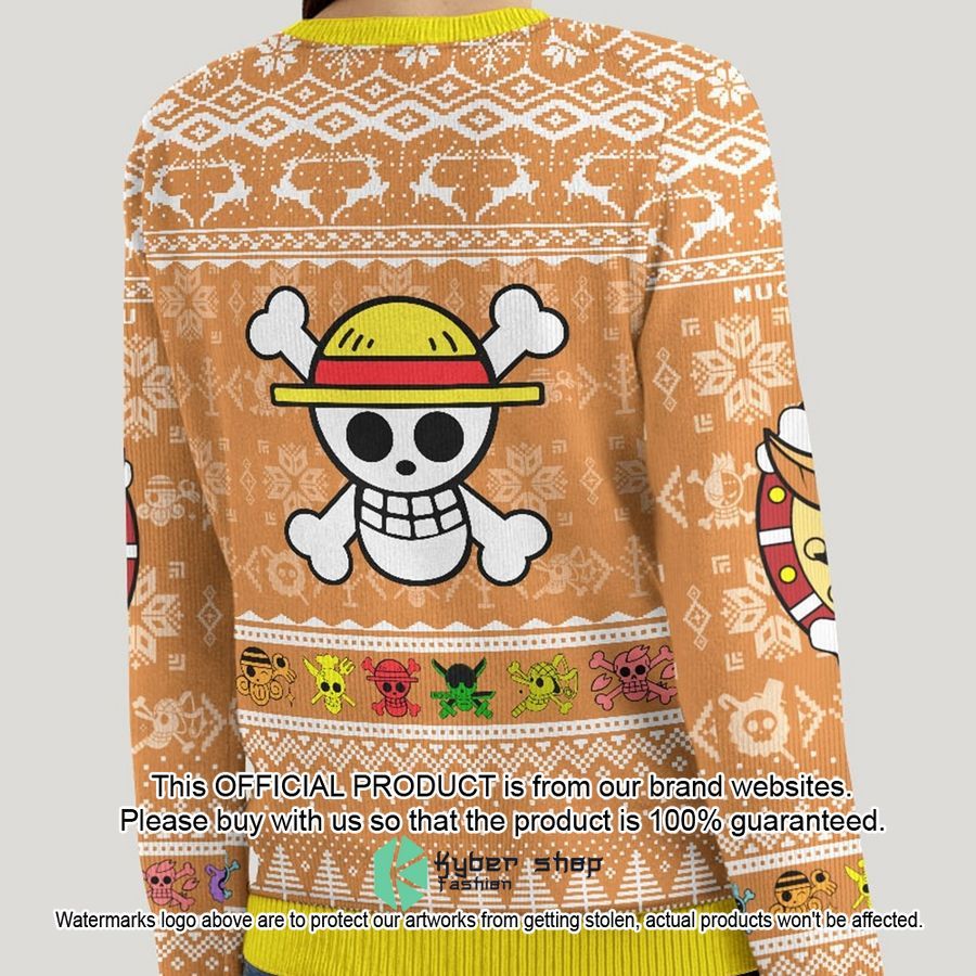 One Piece Merry Mugiwara Pirates Christmas Sweater word2