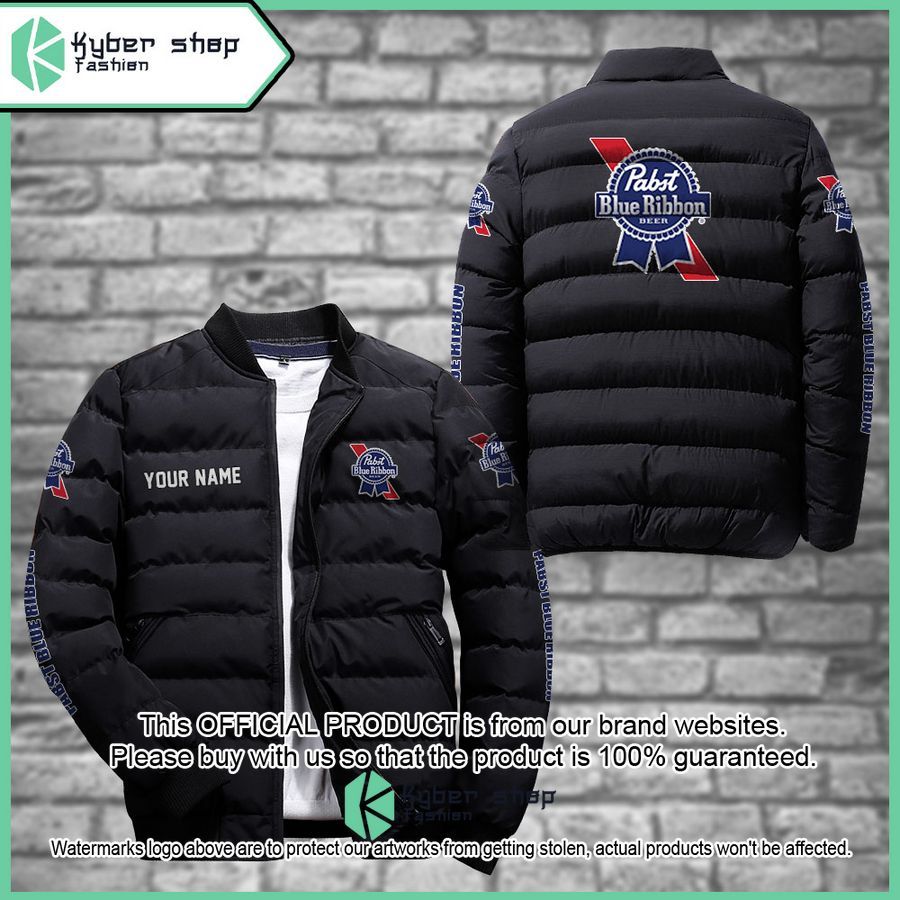 Pabst Blue Ribbon Custom Puffer Down Jacket 4 Pabst Blue Ribbon Custom Puffer Down Jacket word3