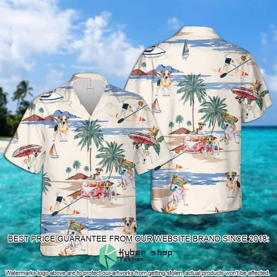 Parson Russell Terrier Summer Beach Hawaiian Shirt