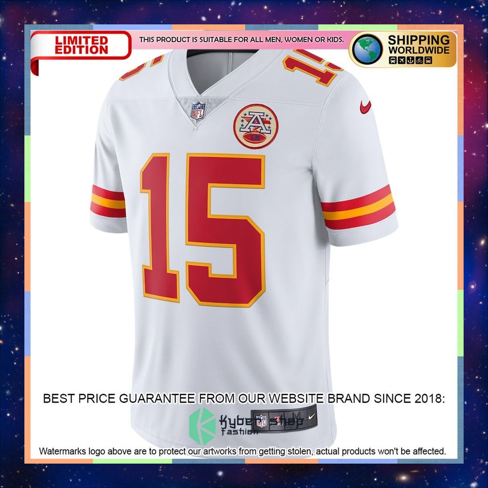 Patrick Mahomes Kansas City Chiefs Vapor White Football Jersey 33 Patrick Mahomes Kansas City Chiefs Vapor White Football Jersey word3