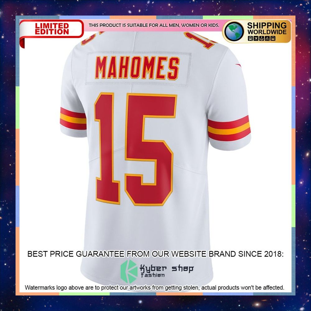 Patrick Mahomes Kansas City Chiefs Vapor White Football Jersey 34 Patrick Mahomes Kansas City Chiefs Vapor White Football Jersey word3