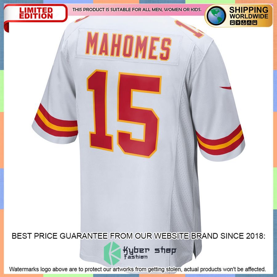 Patrick Mahomes Kansas City Chiefs White Football Jersey 3 Patrick Mahomes Kansas City Chiefs White Football Jersey word1