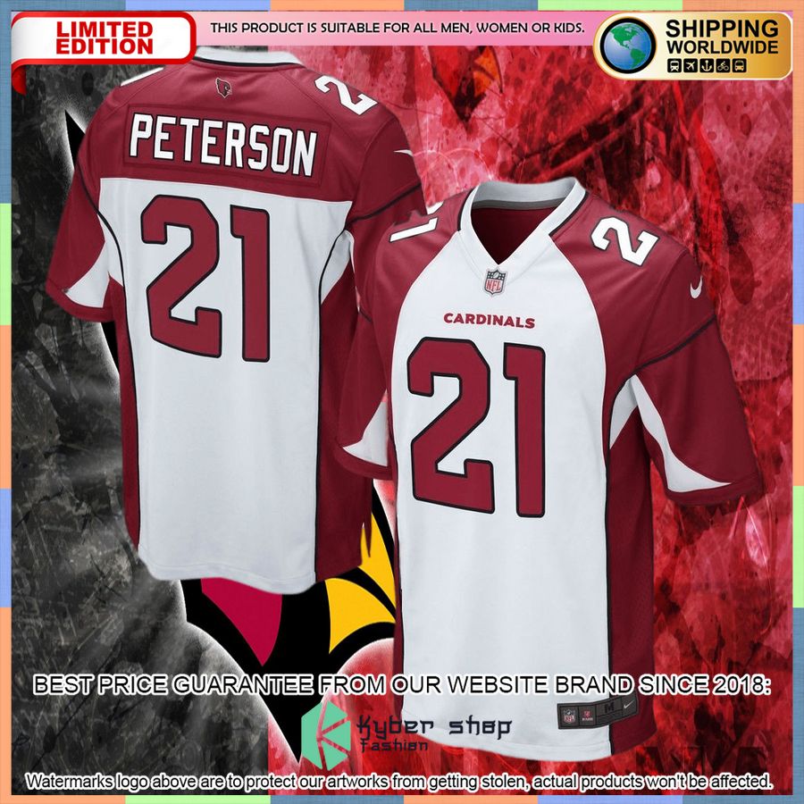 Patrick Peterson Arizona Cardinals Youth White Football Jersey 4 Patrick Peterson Arizona Cardinals Youth White Football Jersey word3