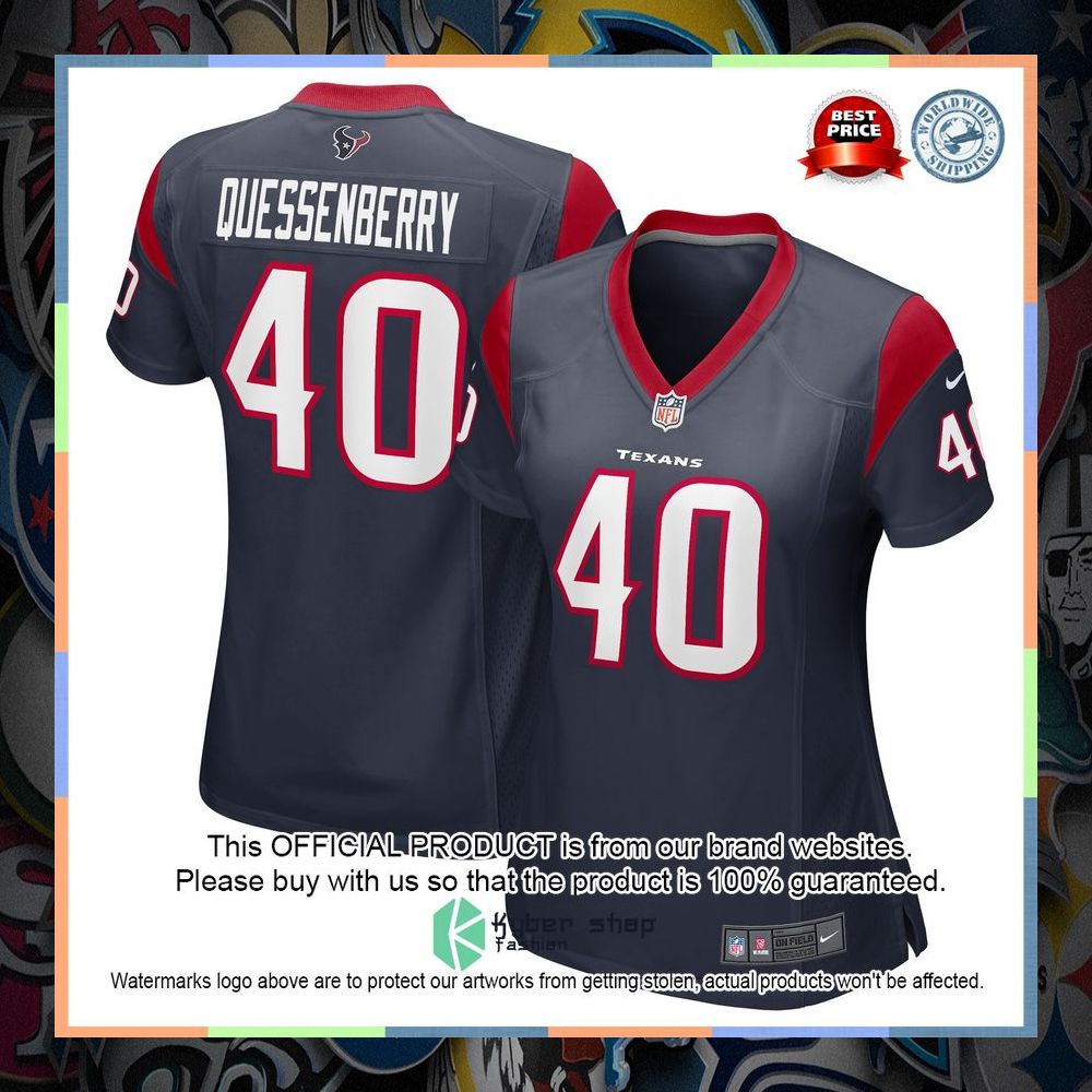 Paul Quessenberry Houston Texans Navy Football Jersey 5 Paul Quessenberry Houston Texans Navy Football Jersey word2