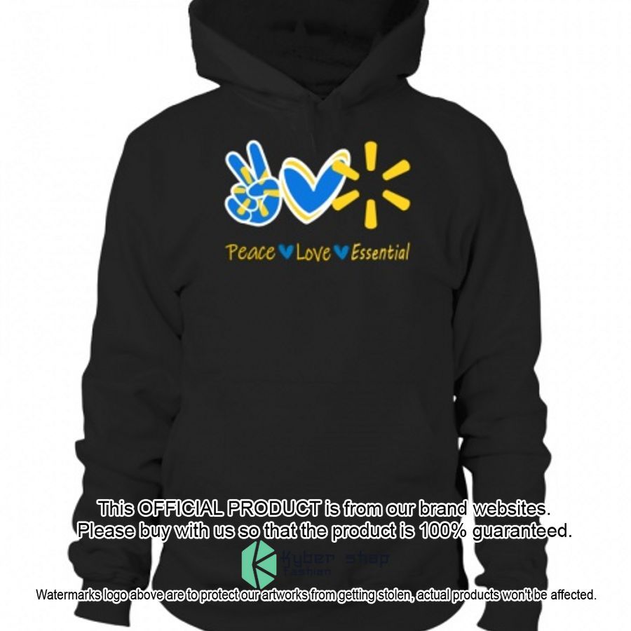 Peace, Love, Essential 2D Shirt, Hoodie