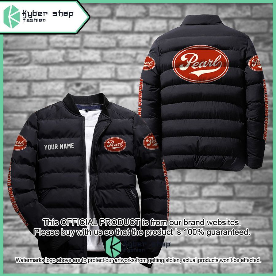 Pearl Brewing Company Custom Puffer Down Jacket word1