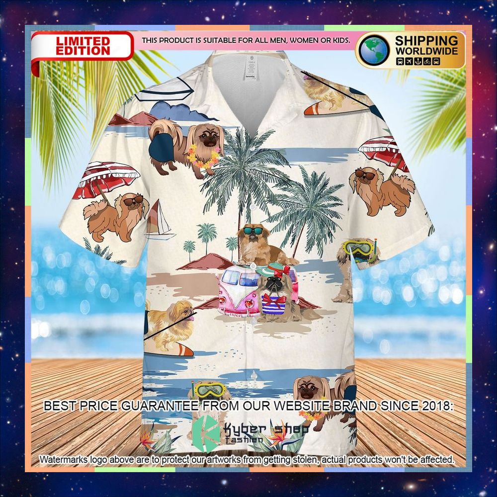 Pekingese Summer Beach Hawaiian Shirt 3 Pekingese Summer Beach Hawaiian Shirt word3
