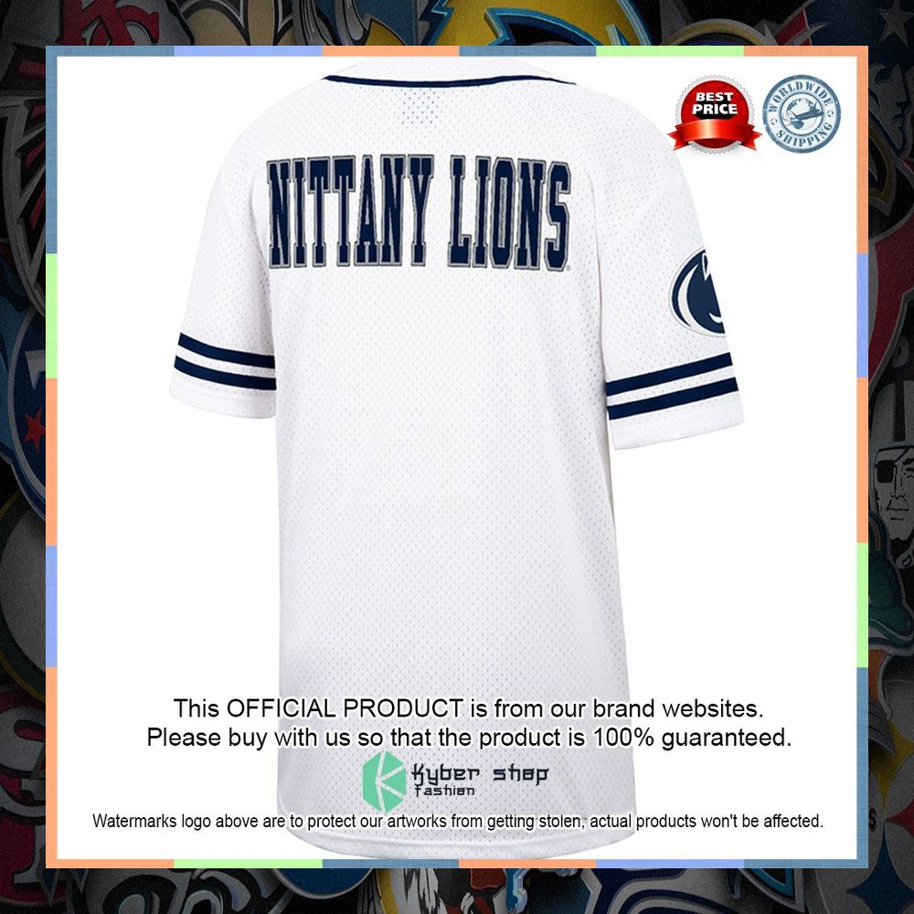 Penn State Nittany Lions Colosseum Free Spirited Baseball White Navy Football Jersey 7 Penn State Nittany Lions Colosseum Free Spirited Baseball White Navy Football Jersey word1