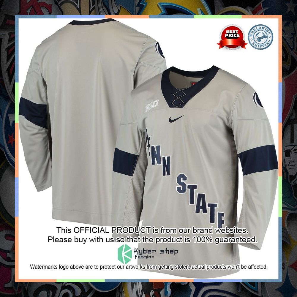 Penn State Nittany Lions Replica College Hockey Navy Football Jersey 11 Penn State Nittany Lions Replica College Hockey Navy Football Jersey word2