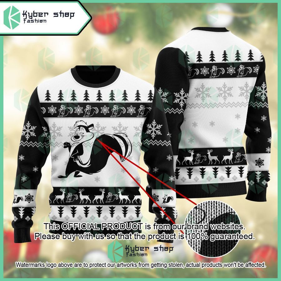 Pepe Le Pew Looney Tunes Ugly Sweater word3
