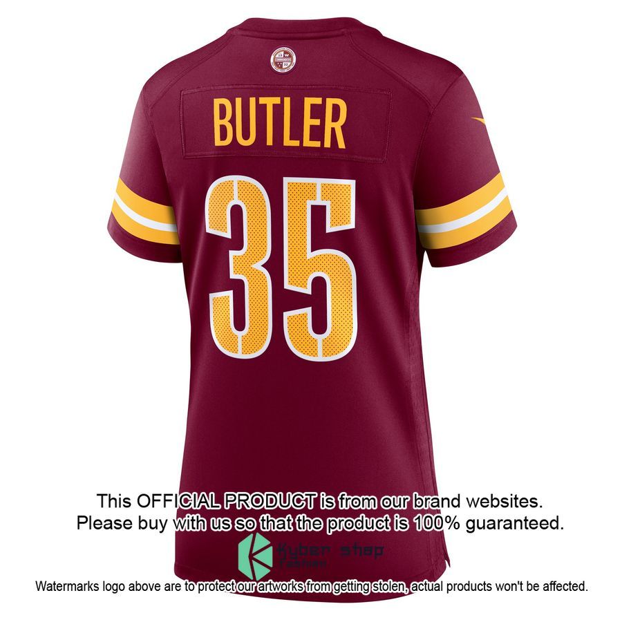 Percy Butler Washington Commanders Women's Burgundy Football Jersey 3 Percy Butler Washington Commanders Women's Burgundy Football Jersey word3
