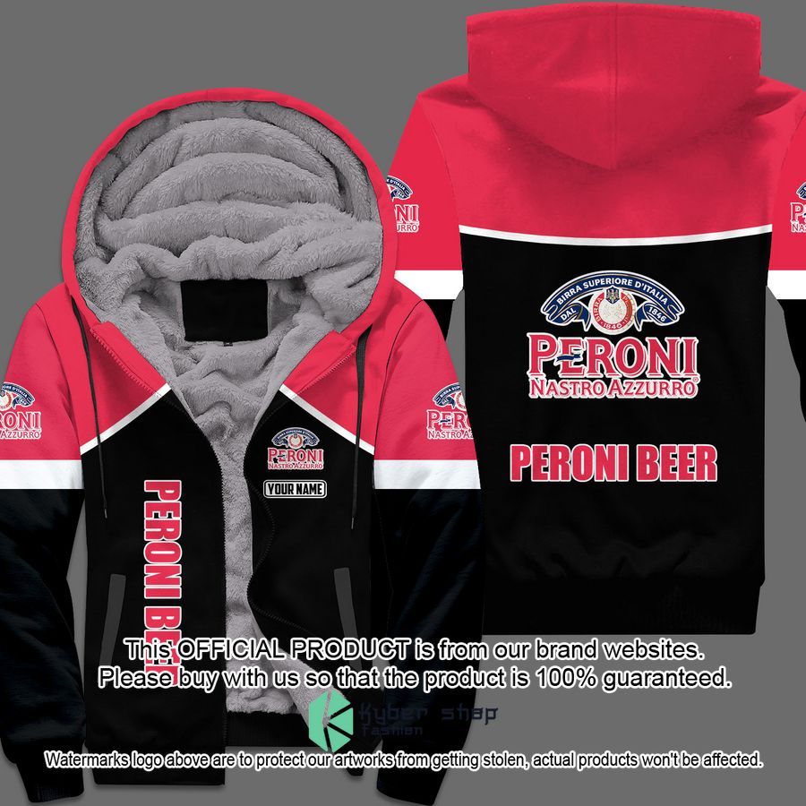Peroni beer Fleece hoodie word2