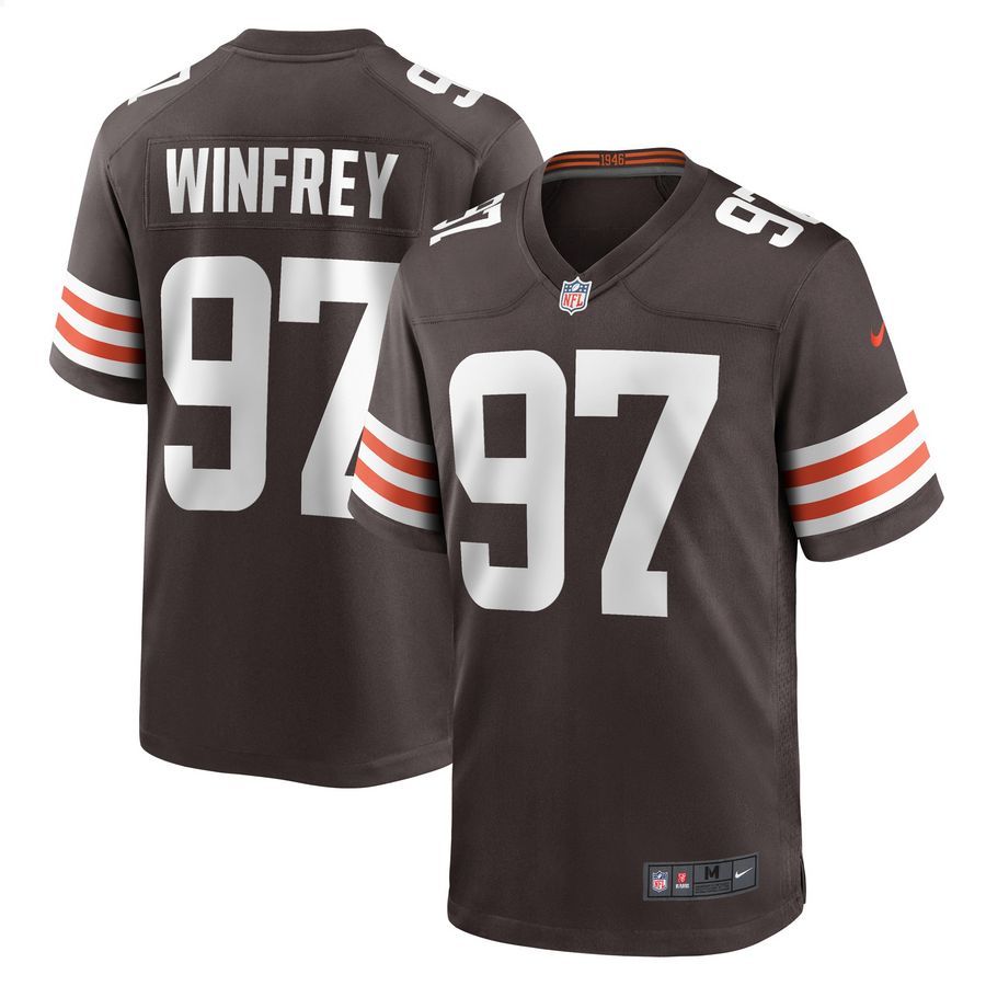 Perrion Winfrey Cleveland Browns Brown Football Jersey