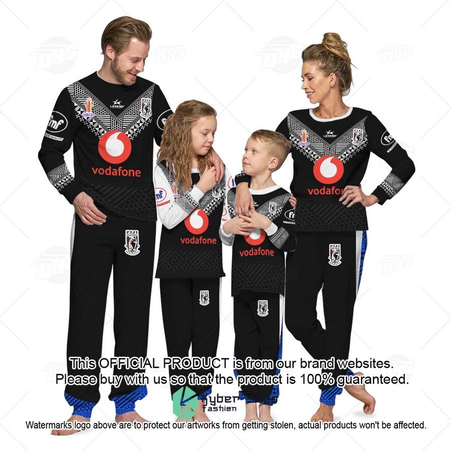 Personalise Fiji Bati Rugby League World Cup Jersey 2022 Pajamas Set