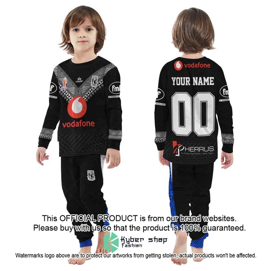 Personalise Fiji Bati Rugby League World Cup Jersey 2022 Pajamas Set 4 Personalise Fiji Bati Rugby League World Cup Jersey 2022 Pajamas Set word2