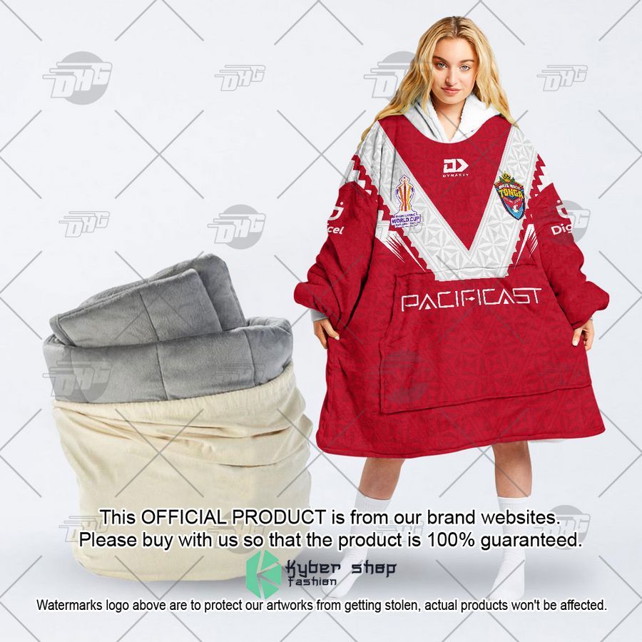 Personalized Mate Ma'a Tonga Rugby League World Cup Jersey Away 2022 Oodie Blanket Hoodie