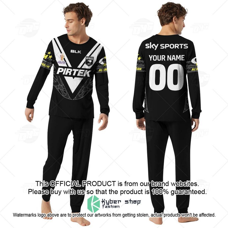 Personalise New Zealand Kiwis Rugby League World Cup Jersey 2022 Pajamas Set 4 Personalise New Zealand Kiwis Rugby League World Cup Jersey 2022 Pajamas Set word3