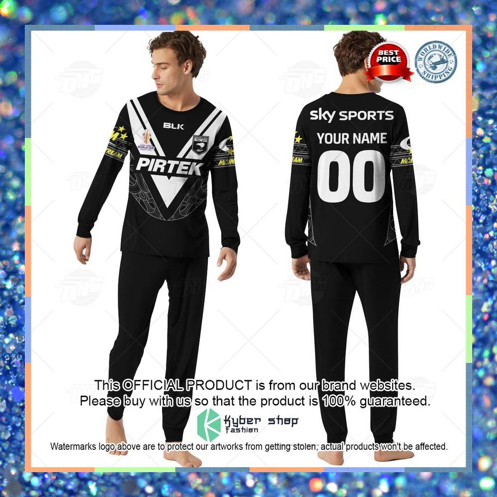 Personalized New Zealand Kiwis Rugby League World Cup Jersey 2022 Pajamas Set 8 Personalized New Zealand Kiwis Rugby League World Cup Jersey 2022 Pajamas Set word2