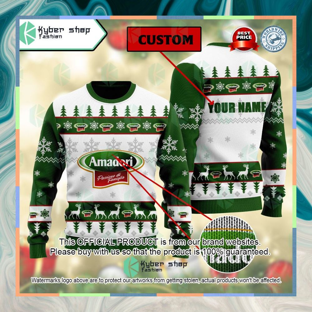 Personalized Amadori Ugly Christmas Sweater 6 Personalized Amadori Ugly Christmas Sweater word3