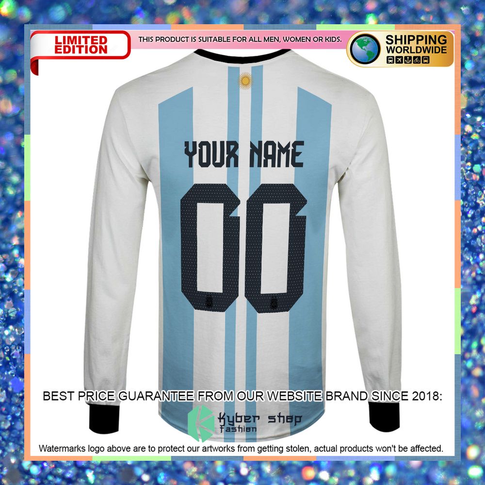 Personalized Argentina Football Team 3 Stars 3D Hoodie, Shirt 14 Personalized Argentina Football Team 3 Stars 3D Hoodie, Shirt word2