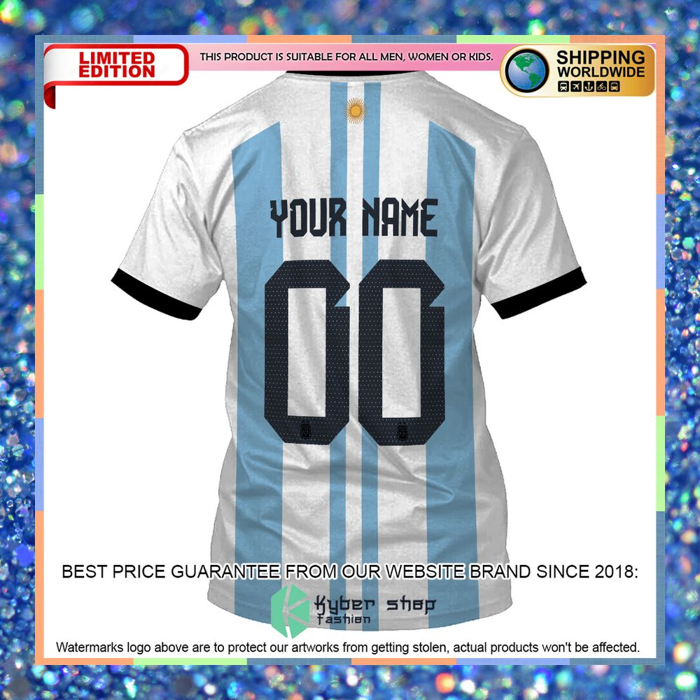 Personalized Argentina Football Team 3 Stars 3D Hoodie, Shirt 16 Personalized Argentina Football Team 3 Stars 3D Hoodie, Shirt word2
