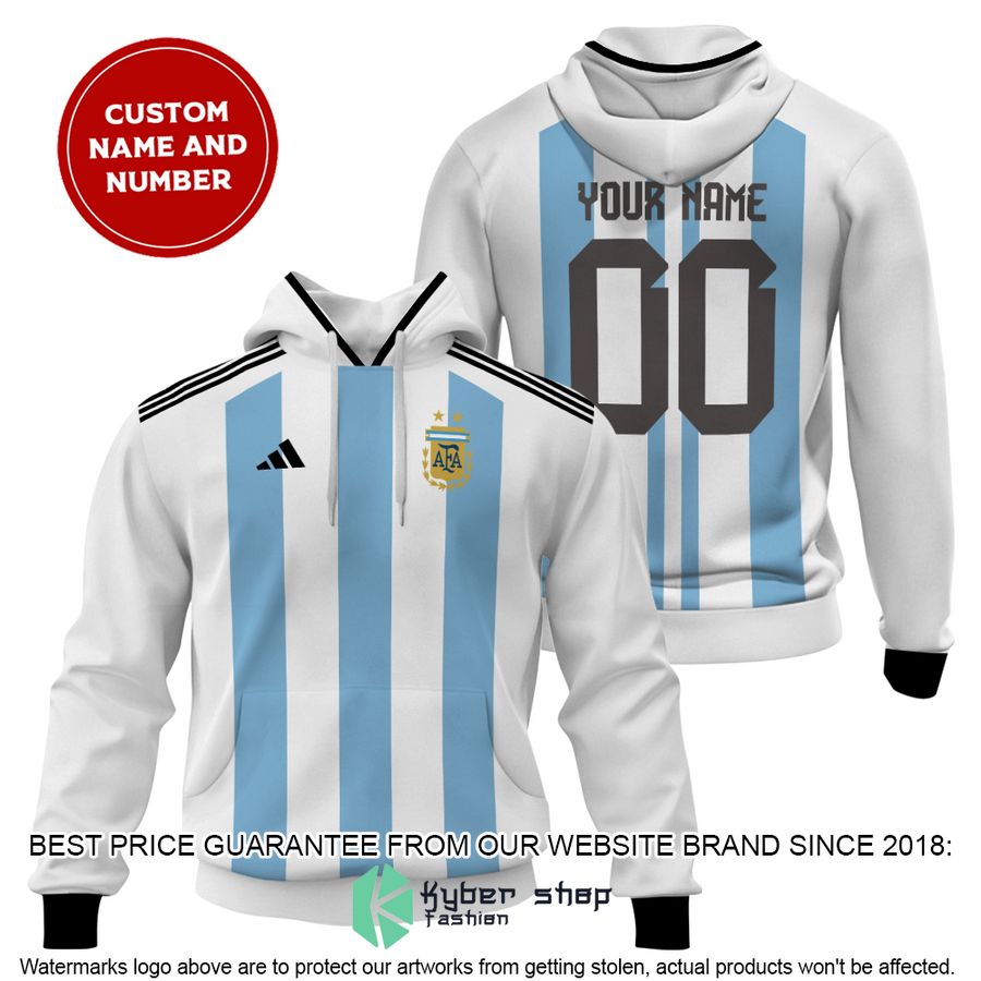 Personalized Argentina Football Team 3D Hoodie, Shirt