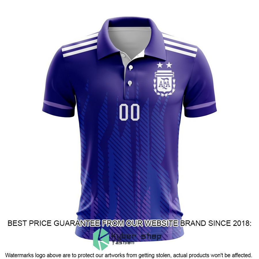 Personalized Argentina World Cup 2022 Away Polo Shirt