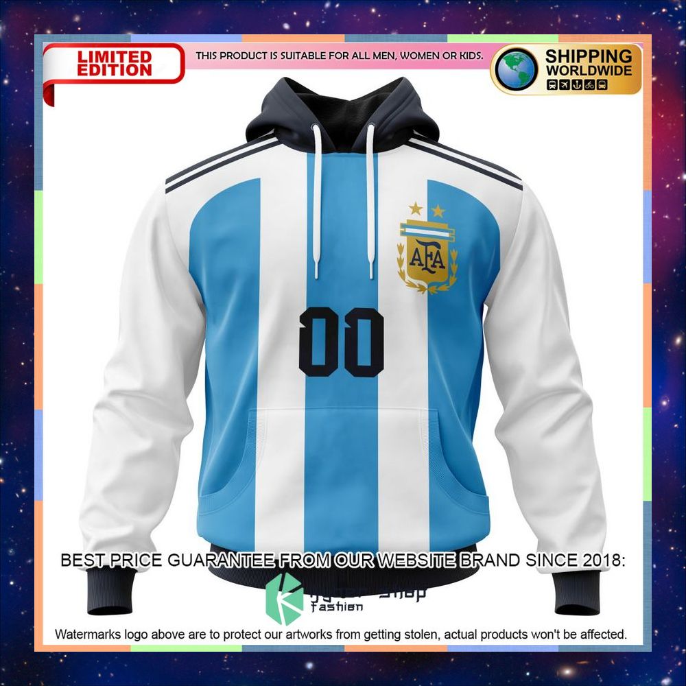 Personalized Argentina World Cup 2022 Home Shirt, Hoodie 10 Personalized Argentina World Cup 2022 Home Shirt, Hoodie word2