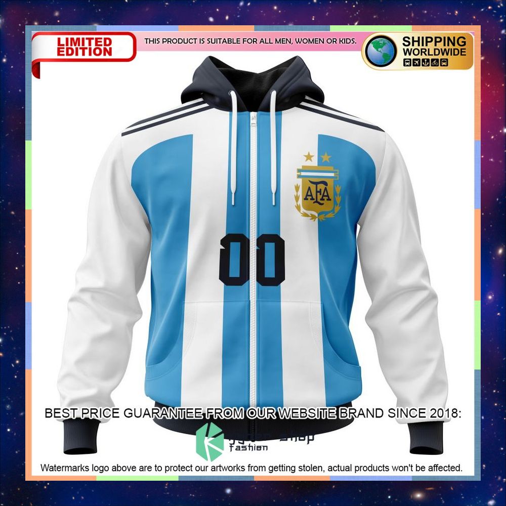 Personalized Argentina World Cup 2022 Home Shirt, Hoodie 11 Personalized Argentina World Cup 2022 Home Shirt, Hoodie word2
