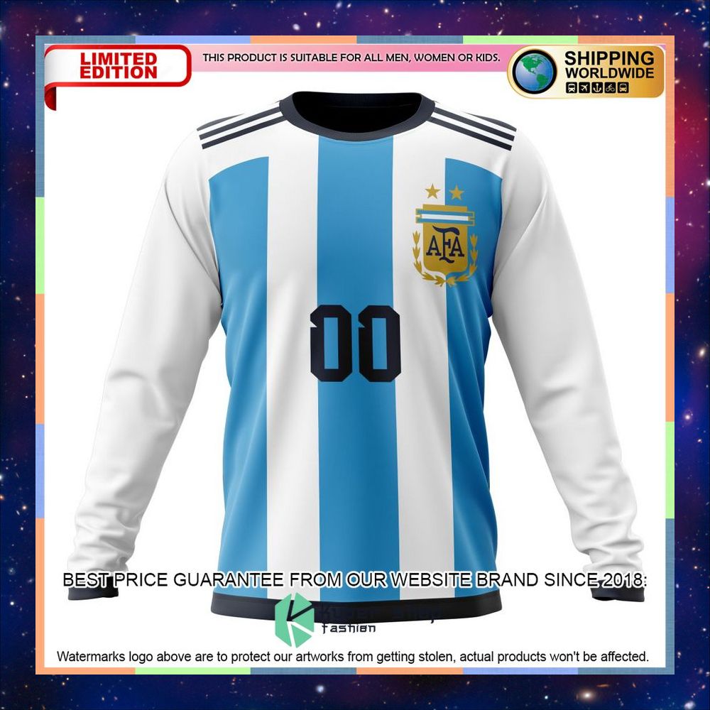 Personalized Argentina World Cup 2022 Home Shirt, Hoodie 15 Personalized Argentina World Cup 2022 Home Shirt, Hoodie word2