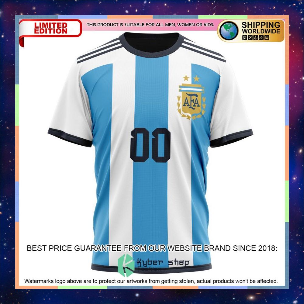 Personalized Argentina World Cup 2022 Home Shirt, Hoodie 17 Personalized Argentina World Cup 2022 Home Shirt, Hoodie word2